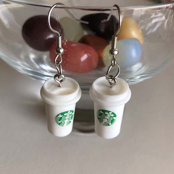 Starbucks Coffee Lovers Fashion Earrings - Picture 3 of 9